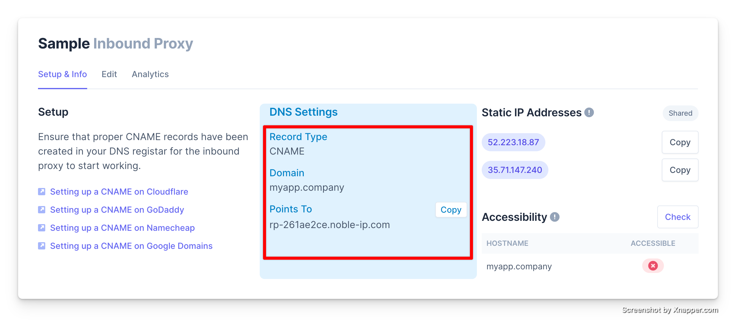 DNS Settings